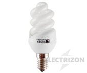 LÁMPARA BAJO CONSUMO ESPIRAL. 9W. E14. LUZ CÁLIDA SILVER