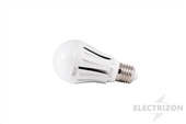 LÁMPARA LED ESTÁNDAR 10W. LUZ CÁLIDA 3000K E-27 SILVER