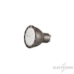 LÁMPARA LED DICROICA 7W GU10 REGULABLE LUZ BLANCA 5000K (TIPO HALÓGENA) SILVER